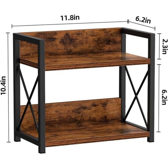 Countertop Shelf Organizer, 2 Tier Kitchen Spice Rack for Countertop - Picture 3 of 8